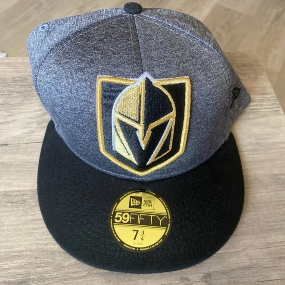 Golden Knights New Era Black and Gray Cap